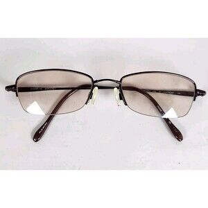 Marchon Flexon Eyeglasses Frames burgundy 46-19-135 half Rim oval stylish preppy